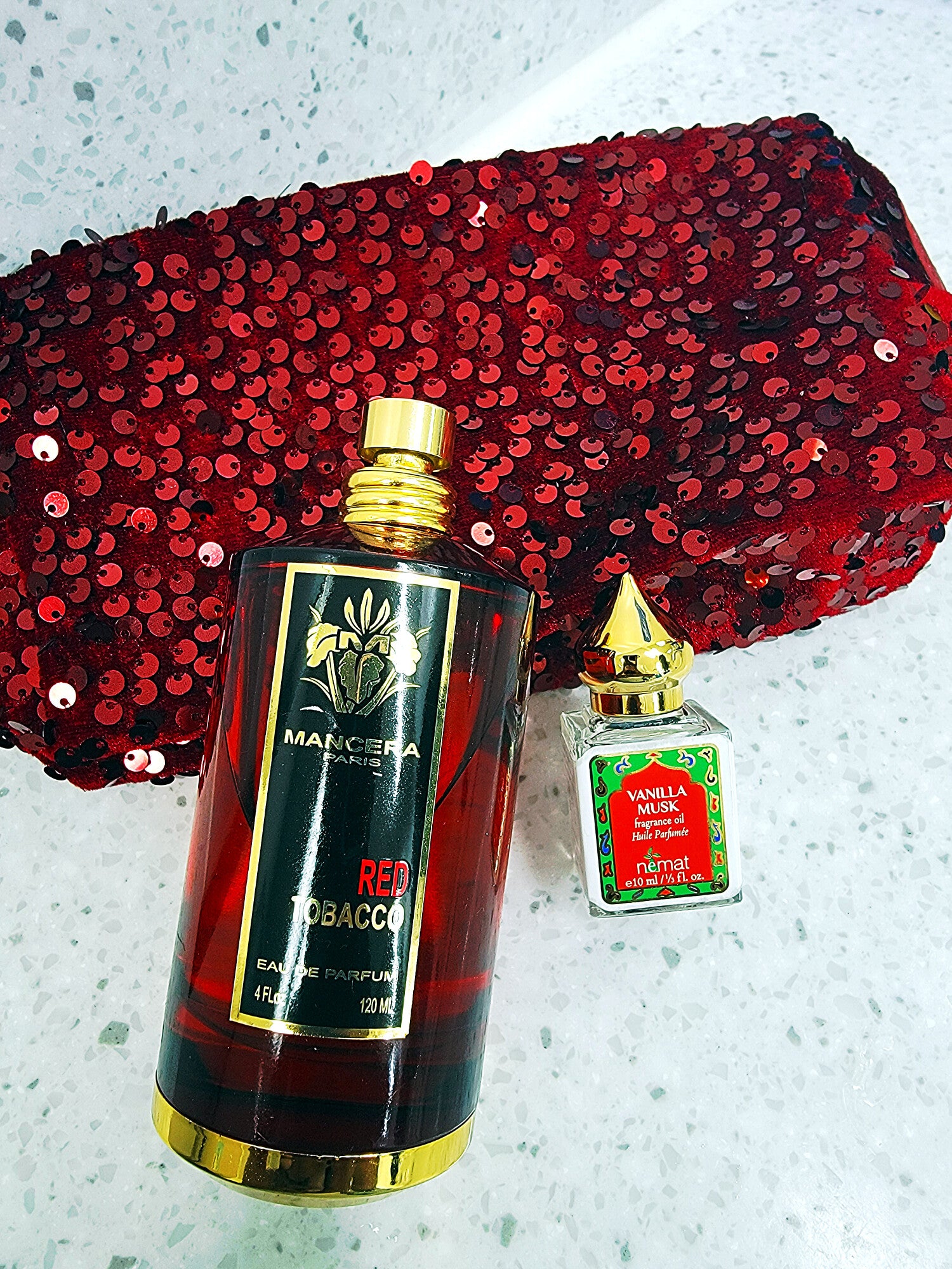 red tobacco perfume oil Mancera Eau de Parfum rounding out this complex and alluring scent Red Tobacco by Surrati concentrated